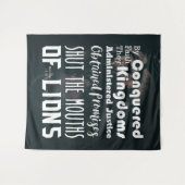 Christlicher Mund der Löwensprache Wandteppich (Vorderseite (Horizontal))