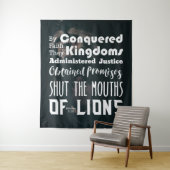 Christlicher Mund der Löwensprache Wandteppich (Beispiel)