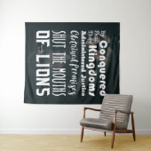 Christlicher Mund der Löwensprache Wandteppich (Beispiel (Horizontal))