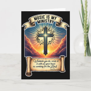 Christlicher Musiker Musik ist mein Ministerium Le Karte