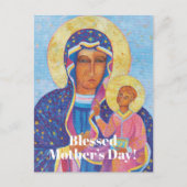 Christlicher Muttertag Gesegnete Mama Maria Postkarte (Vorderseite)