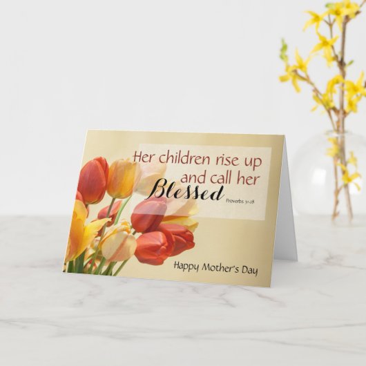 Christlicher Muttertag Karte (Gelbe Blume)