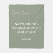 Christlicher Name des Personalisierten Textskripts Fleecedecke (Vorderseite)