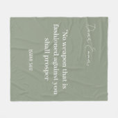 Christlicher Name des Personalisierten Textskripts Fleecedecke (Vorderseite (Horizontal))