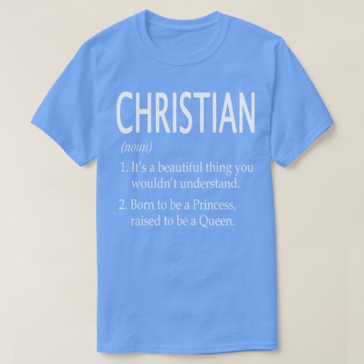 Christlicher Name Geschenk 124 T-Shirt (Design vorne)