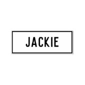 Christlicher Name Jackie Gummistempel (Prägung)