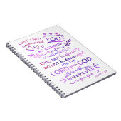 Christlicher Notizbuch-Joshua-1:9 BibelScripture Notizblock (Rechte Seite)