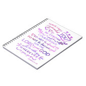 Christlicher Notizbuch-Joshua-1:9 BibelScripture Notizblock (Linke Seite)