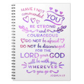Christlicher Notizbuch-Joshua-1:9 BibelScripture Notizblock (Vorderseite)