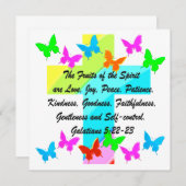 CHRISTLICHER OBST DES SPIRITS EINLADUNG (Vorne/Hinten)