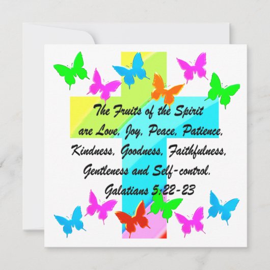 CHRISTLICHER OBST DES SPIRITS EINLADUNG (Vorderseite)