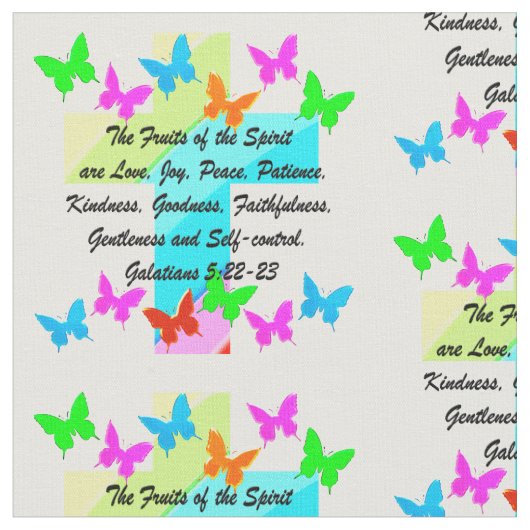 CHRISTLICHER OBST DES SPIRITS STOFF (Nahaufnahme)