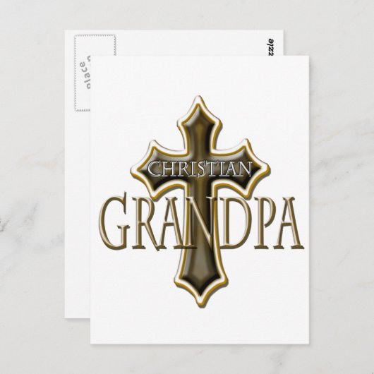 Christlicher Opa Postkarte (Vorne/Hinten)