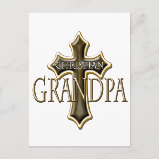 Christlicher Opa Postkarte (Vorderseite)