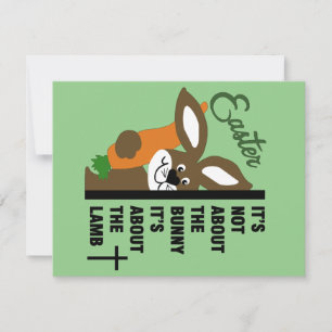 Christlicher Osterhase Mitteilungskarte