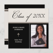 Christlicher Parochialschule Foto Abschluss Einladung (Vorne/Hinten)