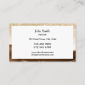 Christlicher Pastor der Kirche Deacon Visitenkarte (Rückseite)