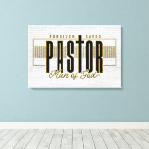 Christlicher Pastor Leinwanddruck