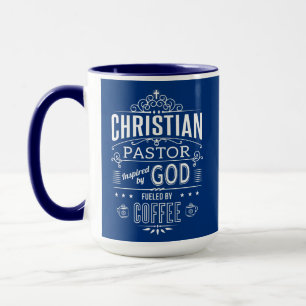 Christlicher Pastor, von Gott und Kaffee inspirier Tasse