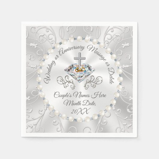 Christlicher Personalisierter Cocktail Napkins Hoc Serviette (Vorderseite)