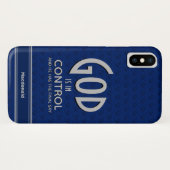 Christlicher Personalisierter GOTT IST IN KONTROLL Case-Mate iPhone Hülle (Rückseite (Horizontal))