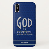 Christlicher Personalisierter GOTT IST IN KONTROLL Case-Mate iPhone Hülle (Rückseite)