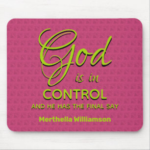Christlicher Personalisierter GOTT IST IN KONTROLL Mousepad