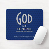 Christlicher Personalisierter GOTT IST IN KONTROLL Mousepad (Mit Mouse)