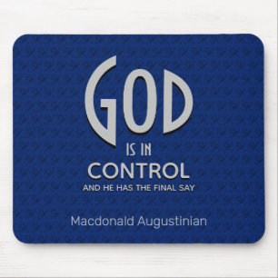 Christlicher Personalisierter GOTT IST IN KONTROLL Mousepad