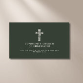 Christlicher Pfarrer der Kirche Zeitgenössisches C Visitenkarte