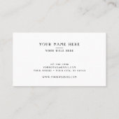 Christlicher Pfarrer der Kirche Zeitgenössisches K Visitenkarte (Rückseite)