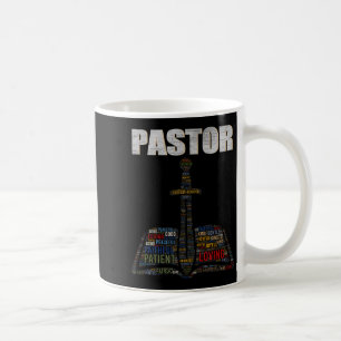 Christlicher Pfarrer Wortwolke Kirche Pastor Schät Kaffeetasse
