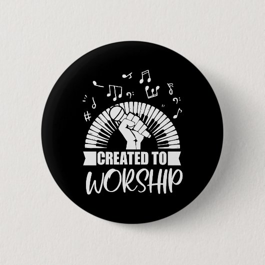 Christlicher Pianist, der Geschenke für Button (Vorderseite)
