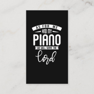 Christlicher Pianist Religiöse Musik Lord Piano P Visitenkarte