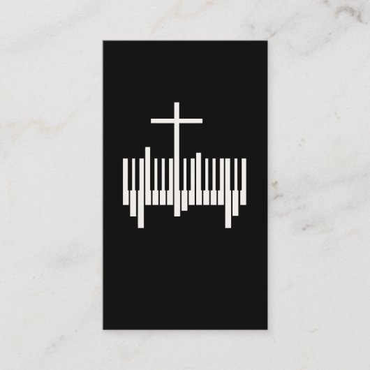 Christlicher Pianist Religiöse Musik Lord Piano Visitenkarte (Vorderseite)