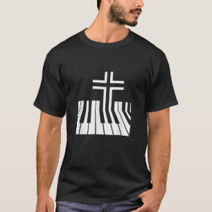 Christlicher Piano Player - Klavierlehrer Tastatur T-Shirt