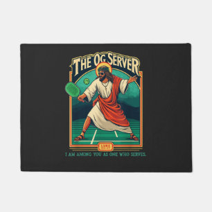 Christlicher Pickleball Jesus Fußmatte
