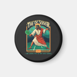 Christlicher Pickleball Jesus Magnet