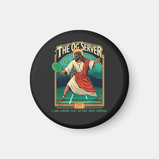Christlicher Pickleball Jesus Magnet (Vorne)