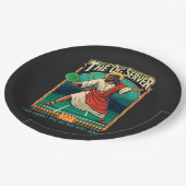 Christlicher Pickleball Jesus Pappteller (Schrägansicht)