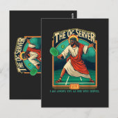 Christlicher Pickleball Jesus Postkarte (Vorne/Hinten)