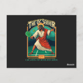 Christlicher Pickleball Jesus Postkarte (Rückseite)