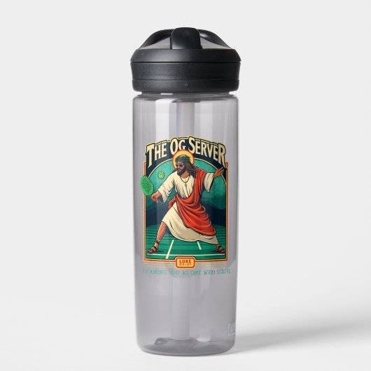 Christlicher Pickleball Jesus Trinkflasche (Vorderseite)