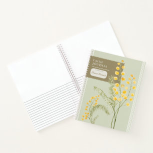 Christlicher Planer Faith Journal Yellow Flowers Notizblock