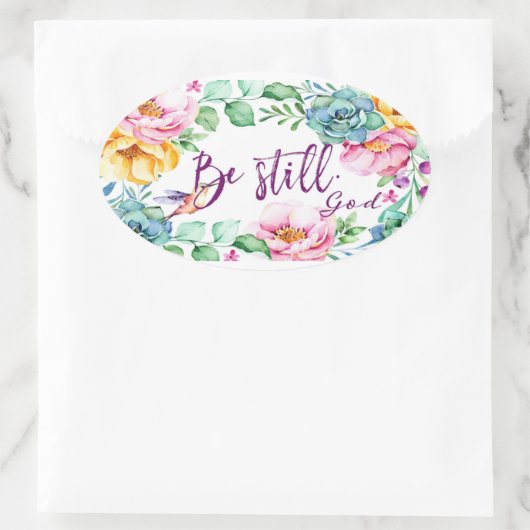 Christlicher Plannenaufkleber Ovaler Aufkleber (Tasche)