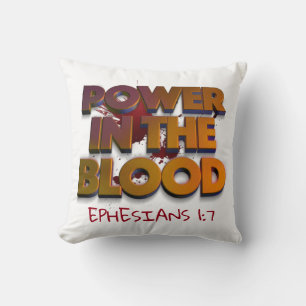 Christlicher Power in der Meldung zur Blutrettung Kissen