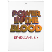 Christlicher Power in der Meldung zur Blutrettung Klemmbrett (Rückseite)