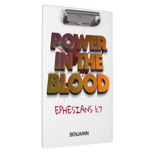 Christlicher Power in der Meldung zur Blutrettung Klemmbrett (Rechts)