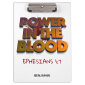 Christlicher Power in der Meldung zur Blutrettung Klemmbrett (Vorderseite)