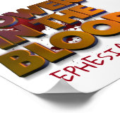 Christlicher Power in der Meldung zur Blutrettung Poster (Ecke)